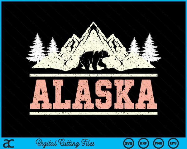 Glacier Mountain Landscape Alaskan Bear Wildlife Alaska SVG PNG Digital Cutting Files