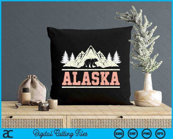 Glacier Mountain Landscape Alaskan Bear Wildlife Alaska SVG PNG Digital Cutting Files