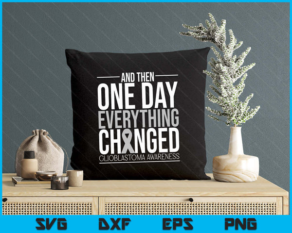 Glioblastoma Awareness Figh Brain Tumor Cure Brain Cancer SVG PNG Digital Printable Files