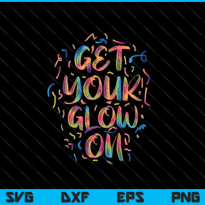 Glow Design for kids and adults SVG PNG Cutting Printable Files