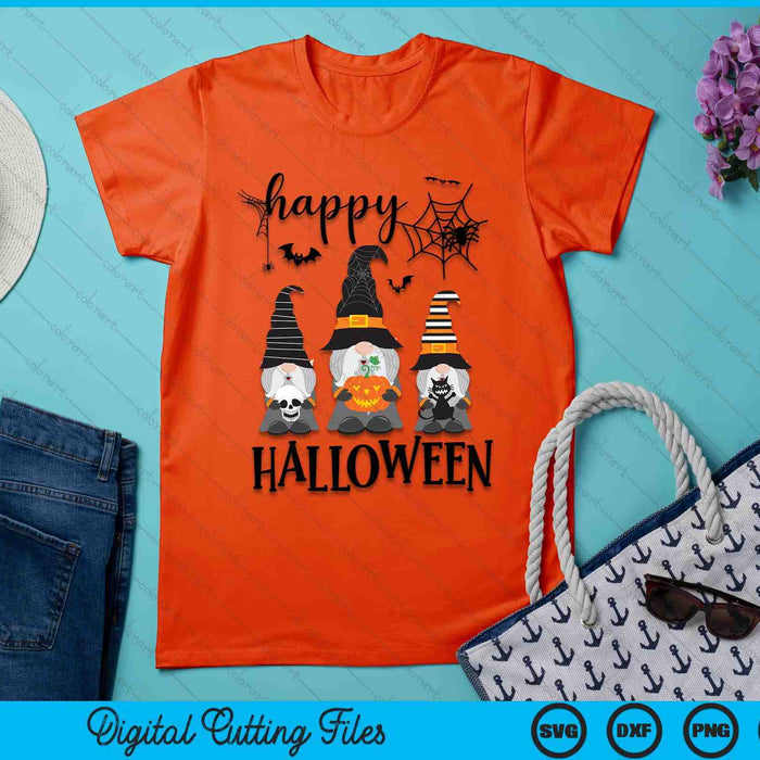 Gnomes Halloween Witch Garden Gnomes Happy Halloween SVG PNG Digital Cutting Files