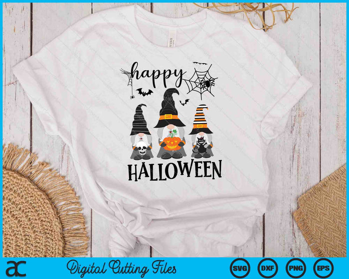 Gnomes Halloween Witch Garden Gnomes Happy Halloween SVG PNG Digital Cutting Files