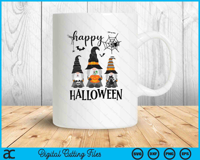 Gnomes Halloween Witch Garden Gnomes Happy Halloween SVG PNG Digital Cutting Files