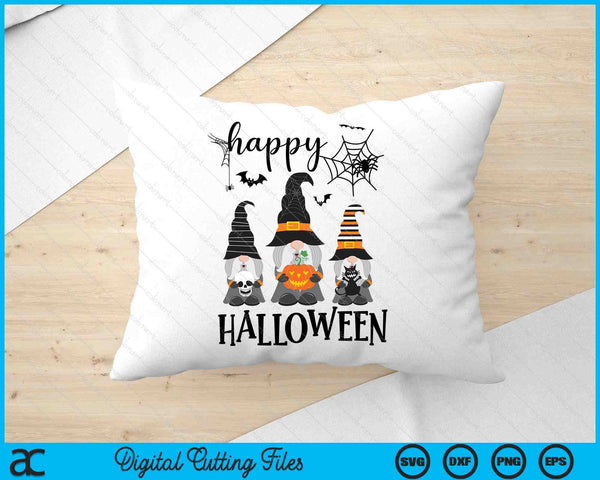 Gnomes Halloween Witch Garden Gnomes Happy Halloween SVG PNG Digital Cutting Files