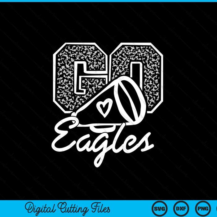 Go cheer eagles sports SVG cut file