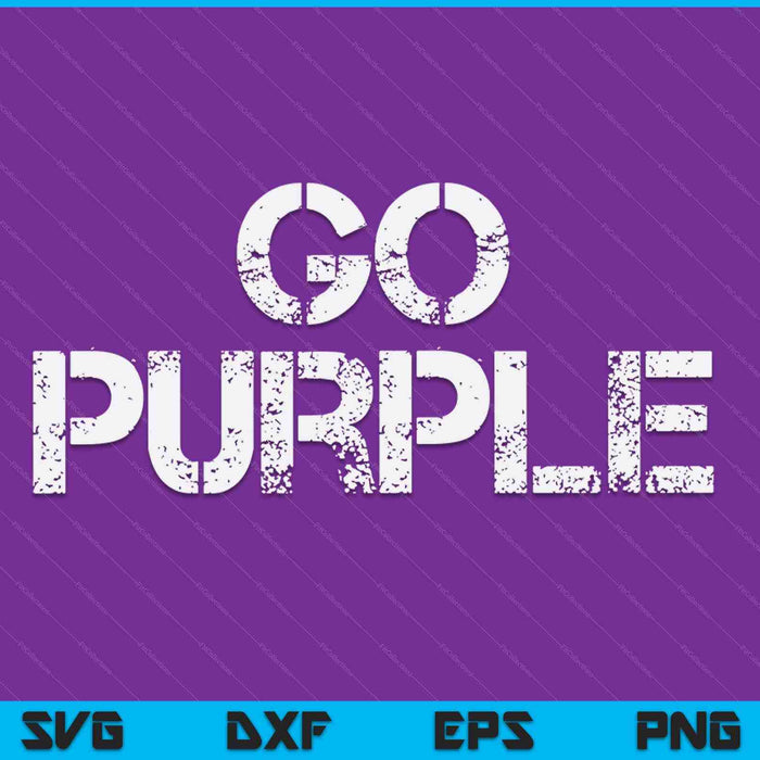 Go Purple Team Spirit Gear Color War Grape Wins The Game Fan SVG PNG Digital Cutting Files