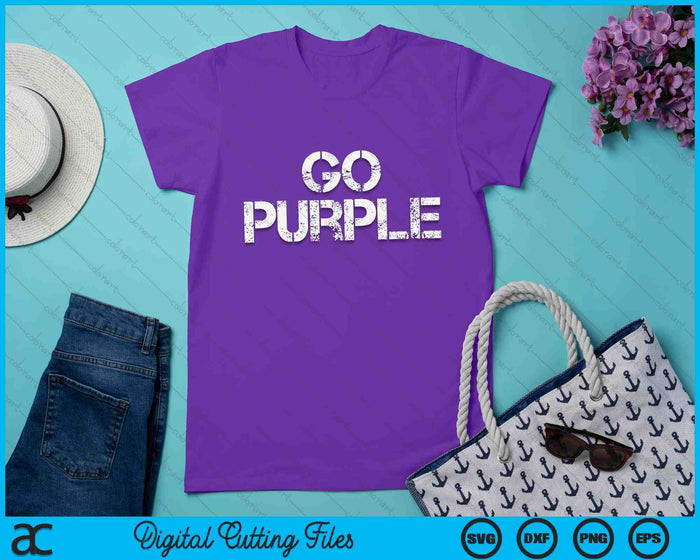 Go Purple Team Spirit Gear Color War Grape Wins The Game Fan SVG PNG Digital Cutting Files