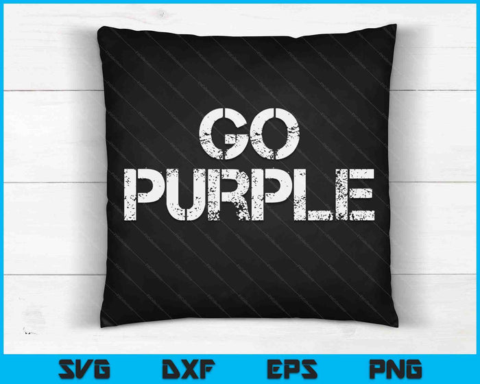 Go Purple Team Spirit Gear Color War Grape Wins The Game Fan SVG PNG Digital Cutting Files