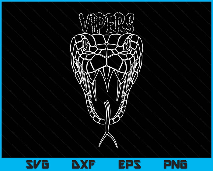 Go Vipers Football Baseball Basketball Cheer Team Fan Spirit SVG PNG Digital Printable Files
