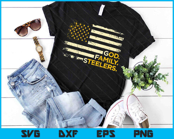 God. Family. Steelers. T-Shirt