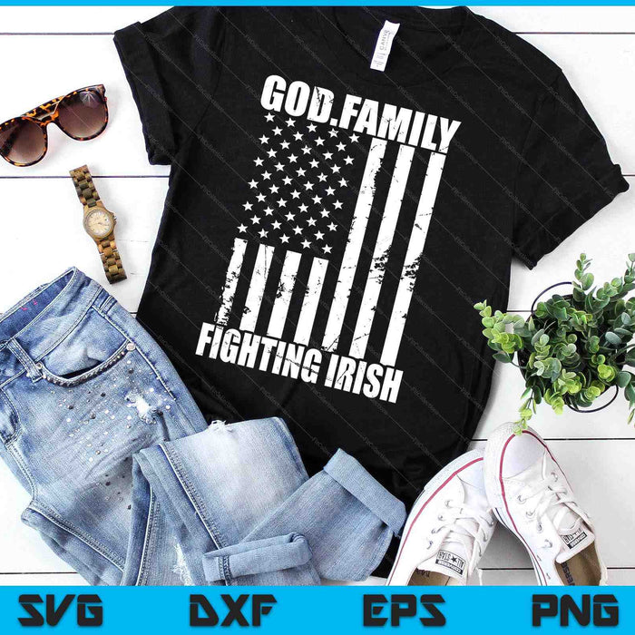 God. Family Fighting Irish SVG PNG Digital Printable Files