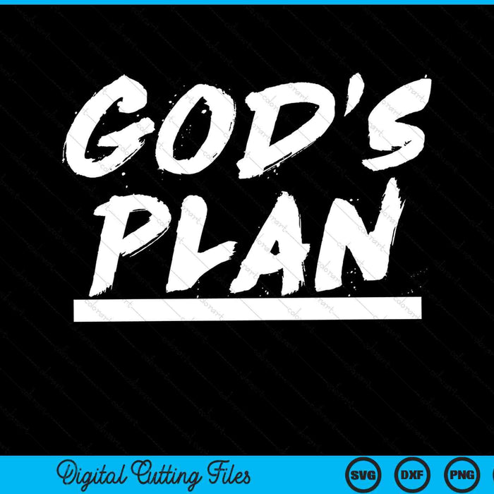 El plan de Dios Clásico Hip Hop Rap Fan SVG PNG Archivos de corte digital