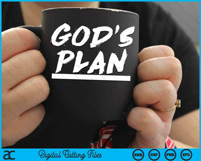 Gods plan klassieke hiphop rap fan SVG PNG digitale snijbestanden