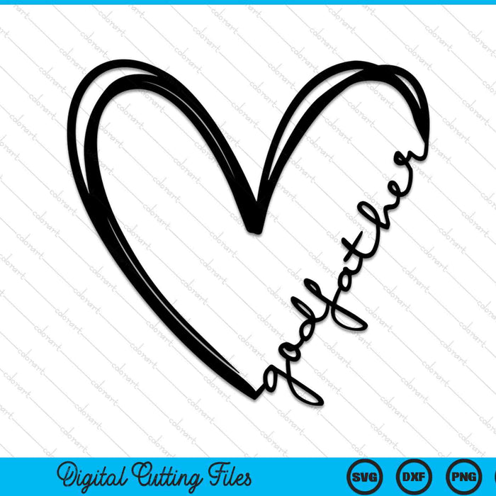 Godfather heart SVG cut file