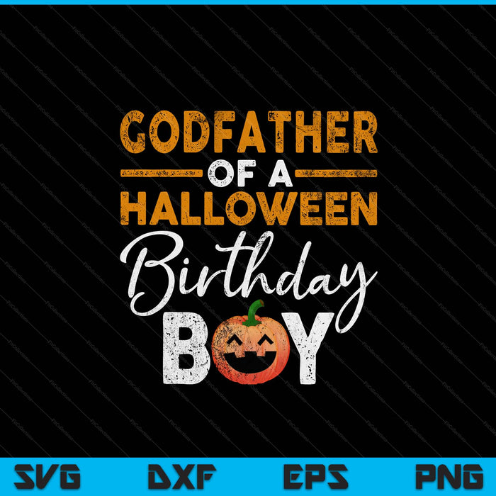 Godfather of a Halloween birthday boy DIY costume SVG cut file