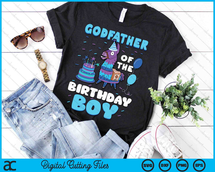 Godfather Of The Birthday Boy Llama Family Party SVG PNG Digital Cutting File