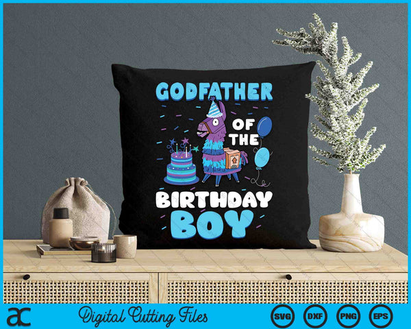 Godfather Of The Birthday Boy Llama Family Party SVG PNG Digital Cutting File