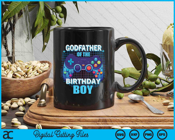 Godfather Of The Birthday Boy Matching Video Game Birthday Party SVG PNG Digital Cutting File