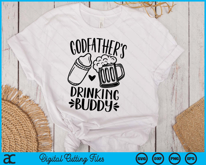 Godfather's Drinking Buddy Father's Day SVG PNG Digital Cutting Files