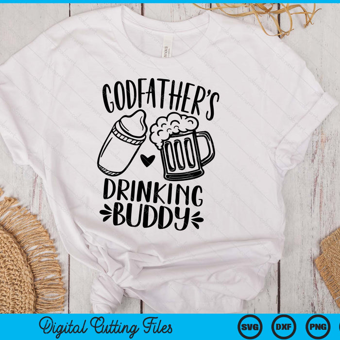 Godfather's Drinking Buddy Father's Day SVG PNG Digital Cutting Files