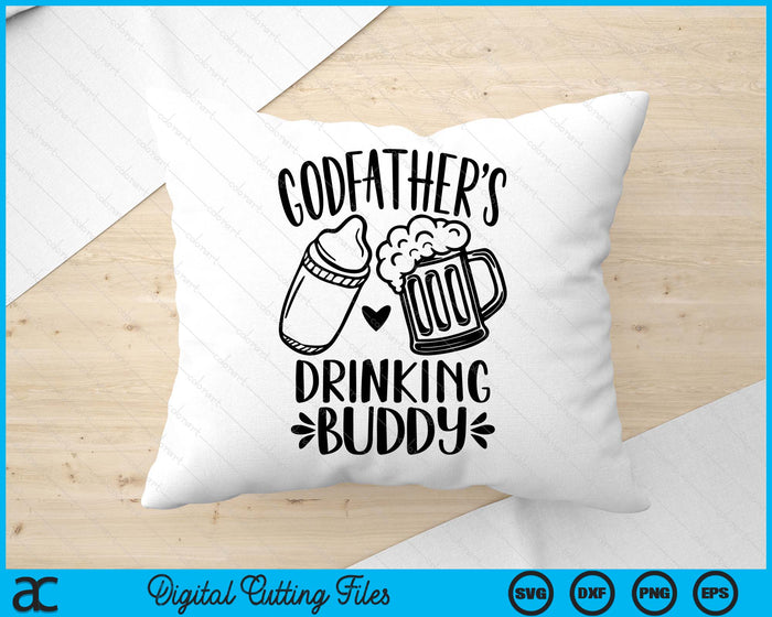 Godfather's Drinking Buddy Father's Day SVG PNG Digital Cutting Files