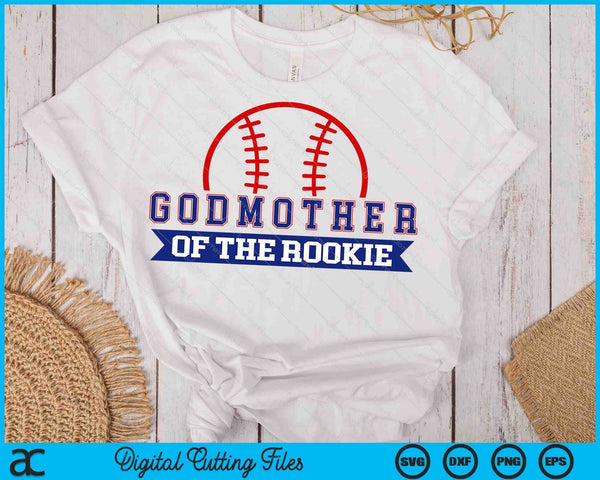 Madrina del novato 1er cumpleaños béisbol SVG PNG archivos de corte digital - on a t-shirt