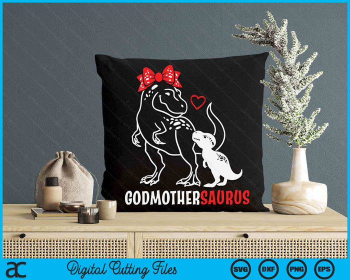 Godmothersaurus Godmother Dinosaur Baby Godmother Mother's Day SVG PNG Digital Cutting Files