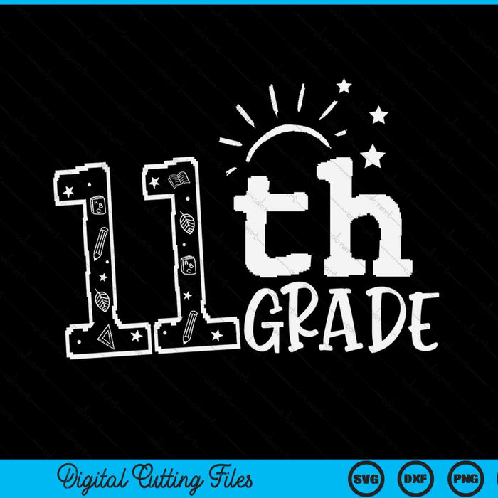 Going to 11th grade teacher squad SVG cut file