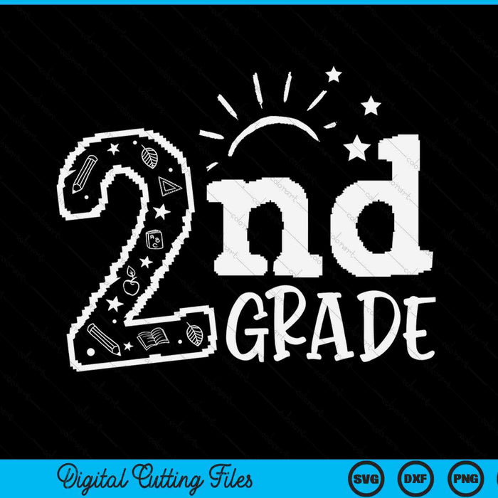 Going to 2nd grade teacher squad SVG cut file