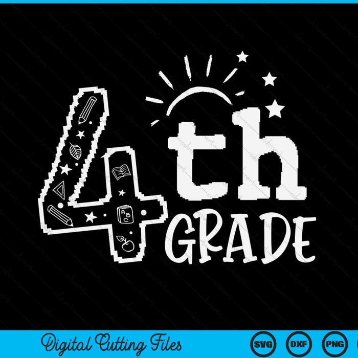 Going to 4th grade teacher squad SVG cut file