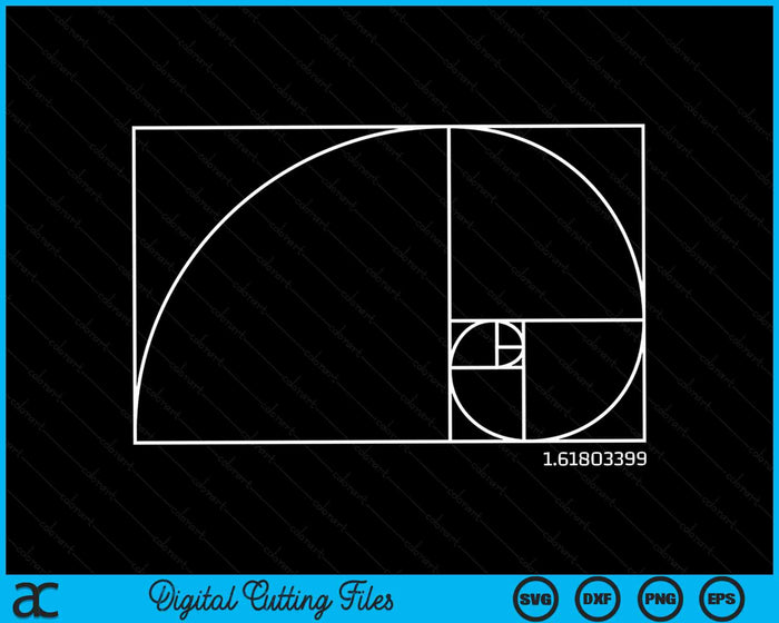 Golden Ratio Architect And Architecture Student Gift SVG PNG Digital Cutting Files