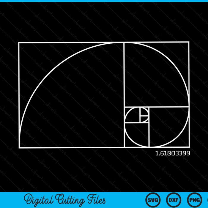 Golden ratio architect and architecture student SVG cut file
