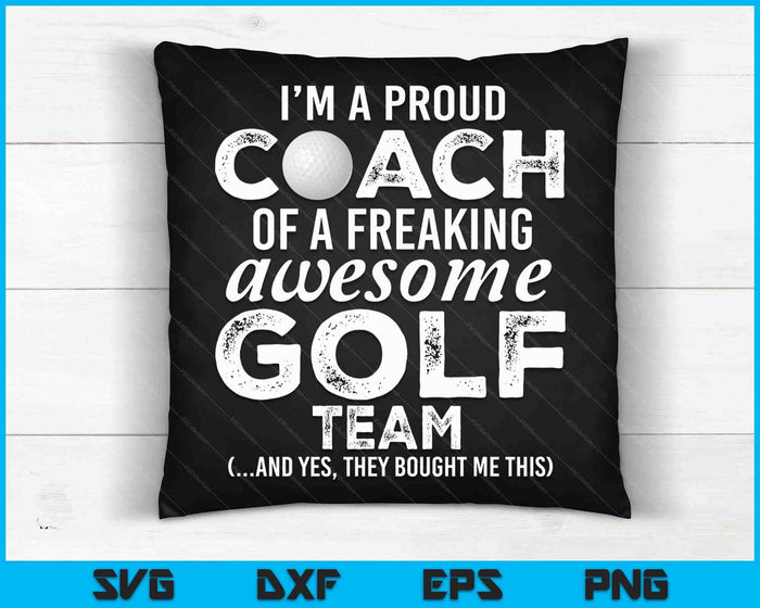 Golf Coach Funny Thank You Appreciation Gift SVG PNG Digital Cutting Files