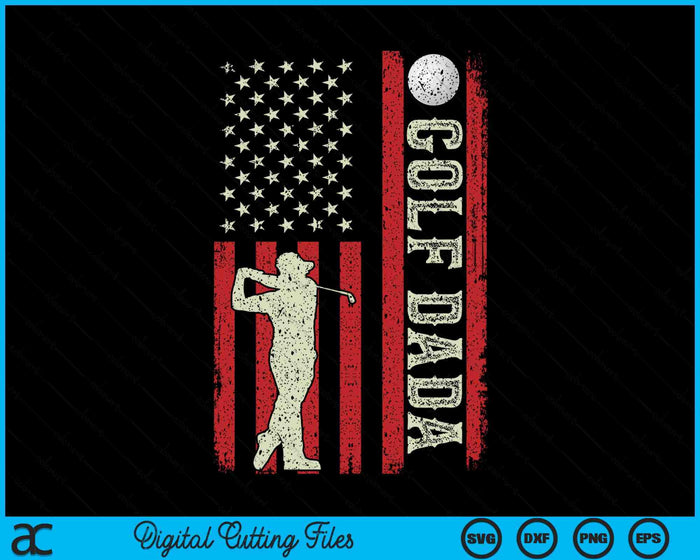 Golf Dada US Flag Gifts For Dada SVG PNG Digital Printable Files