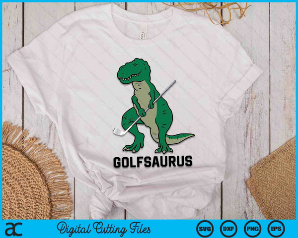 Golf dinosaurus Golf Boy Kids Golf Golfsaurus SVG PNG digitale snijbestanden