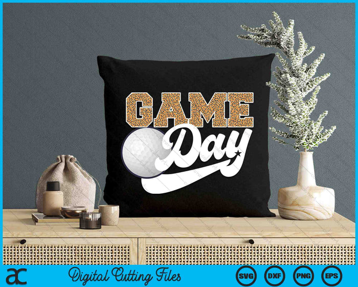 Golf Game Day Vibes Golf Coach Fan Player SVG PNG Digital Cutting Files