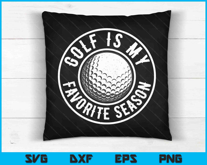 Golf Is My Favorite Season Cheer Fan SVG PNG Digital Cutting Files