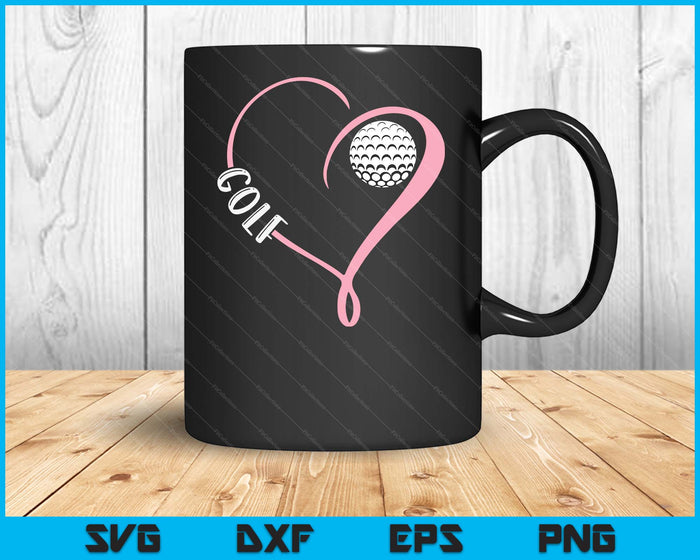 Golf Ladies Valentine's Day Golf Lover SVG PNG Digital Printable Files