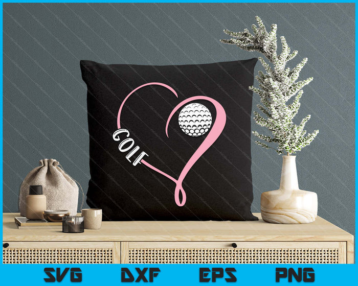 Golf Ladies Valentine's Day Golf Lover SVG PNG Digital Printable Files