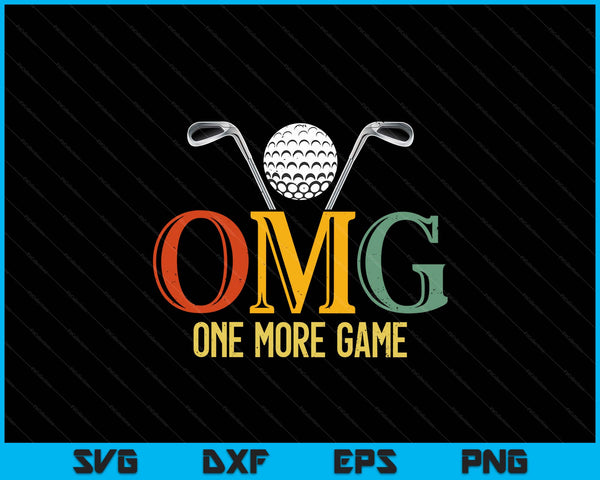 Golf OMG One More Game Pickle Golf Men Women SVG PNG Digital Cutting Files