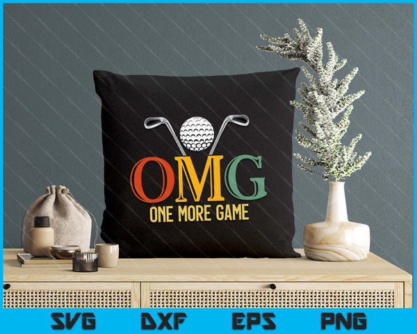 Golf OMG One More Game Pickle Golf Men Women SVG PNG Digital Cutting Files