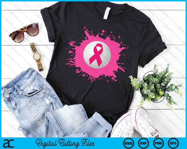 Golf Pink Ribbon Breast Cancer Awareness SVG PNG Digital Cutting Files