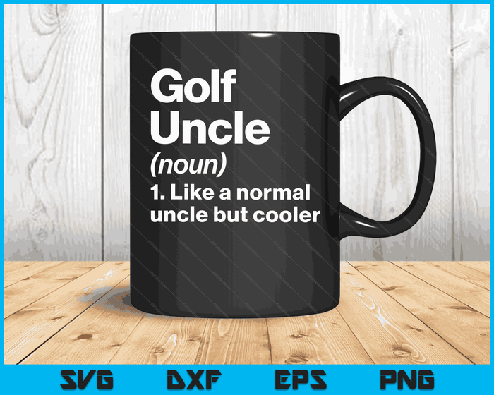 Golf oom definitie grappige & brutale sport SVG PNG digitale afdrukbare bestanden