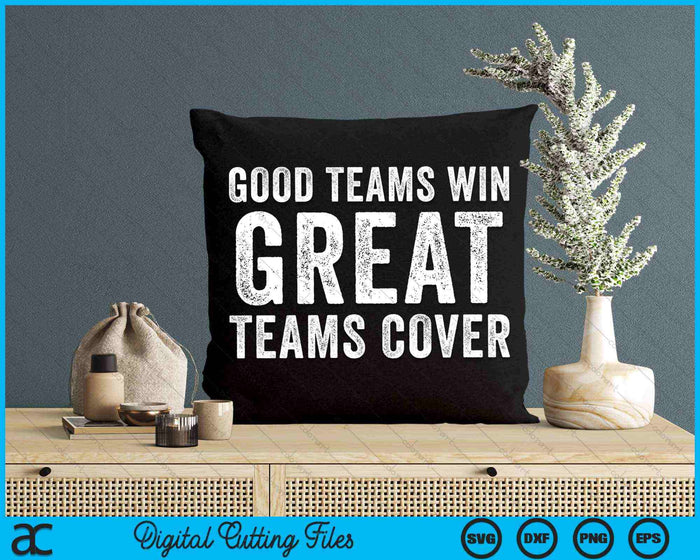 Goede teams winnen geweldige teams Cover Fantasy Football Gambler SVG PNG digitale snijbestanden