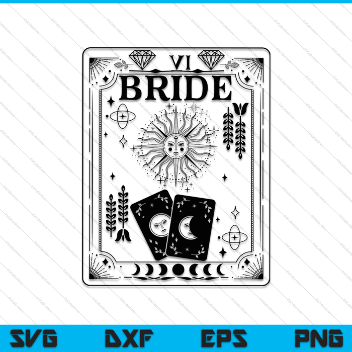 Gothic witchy coven tarot celestial bachelorette matching SVG cut file