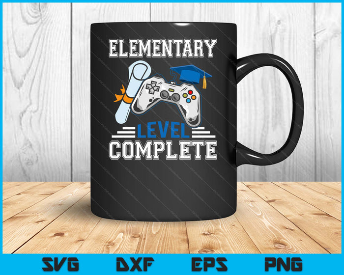 Graduation 2024 Elementary Level Complete Retro Gamer Kids SVG PNG Digital Cutting File