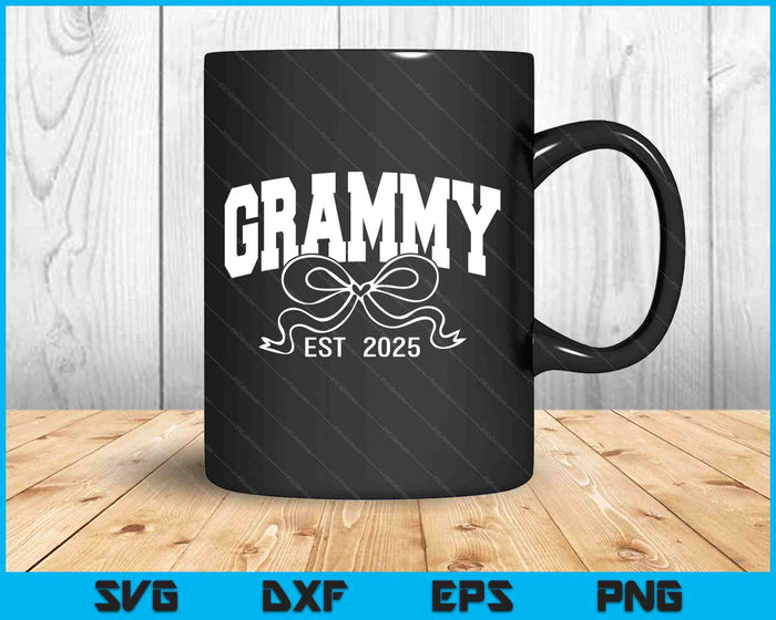 Grammy Est 2025 Coquette Bow SVG PNG Digital Printable Files