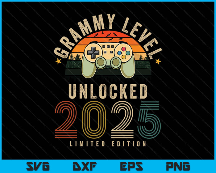 Grammy Level Unlocked 2025 Grammy Est 2025 Prompted To Grammy 2025 SVG PNG Digital Printable Files