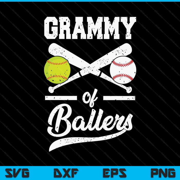 Grammy of ballers baseball and softball player for grammy SVG cut file