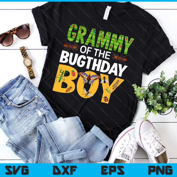 Grammy Of The Bugthday Boy Bug Themed Birthday Party Insects SVG PNG Digital Printable Files